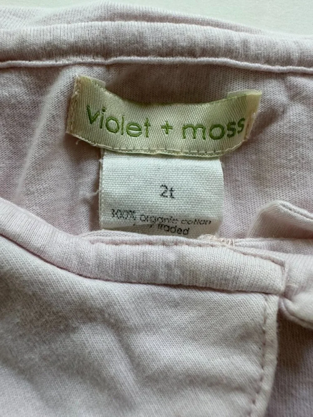 Violet + Moss light pink coat dress